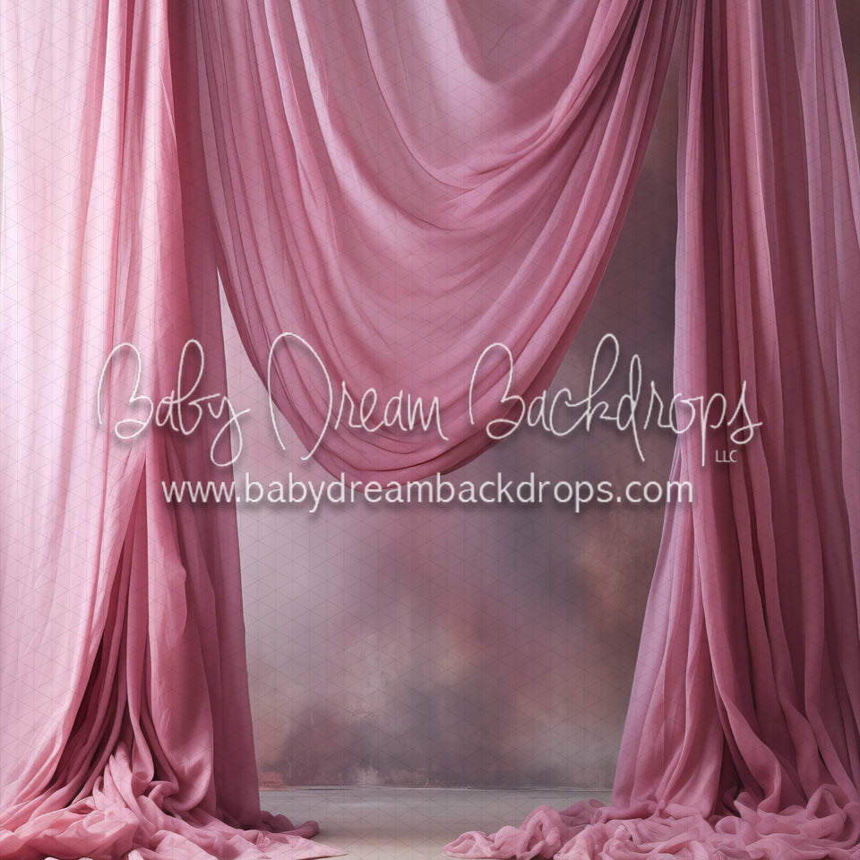 Art Drapes Carnation Pink Left (MD)