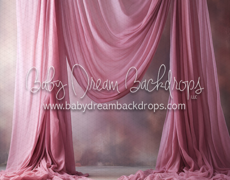 Art Drapes Carnation Pink Left (MD)