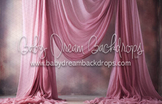 Art Drapes Carnation Pink Left (MD)