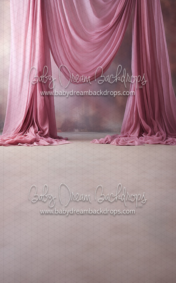 Art Drapes Carnation Pink Left Sweep (MD)