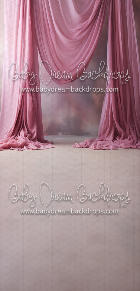 Art Drapes Carnation Pink Left Sweep (MD)