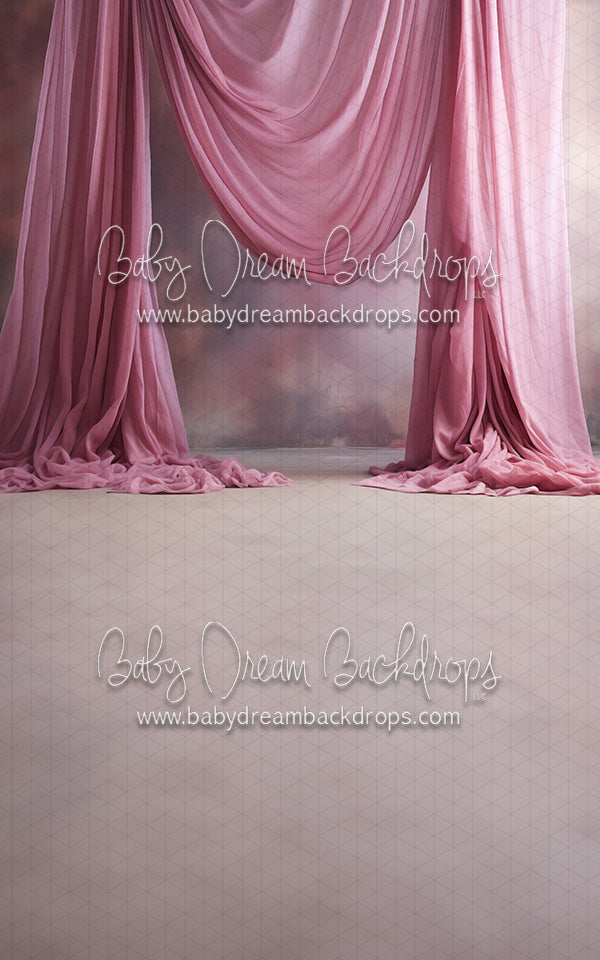 Art Drapes Carnation Pink Right Sweep (MD)