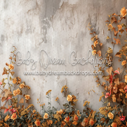 Autumn Rose Vines Wall (MD)