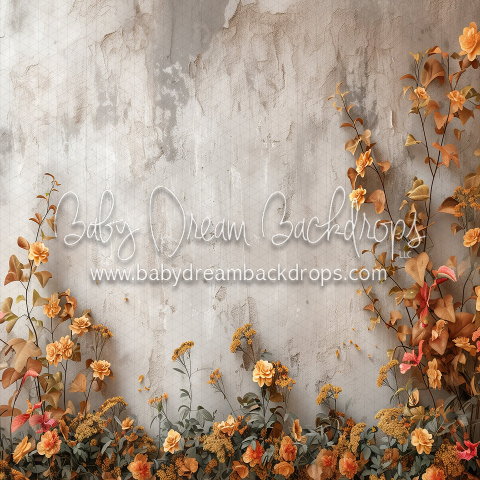 Autumn Rose Vines Wall (MD)