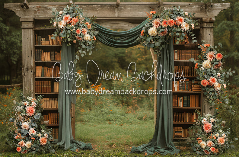 Books and Bouquet Arch (JA)