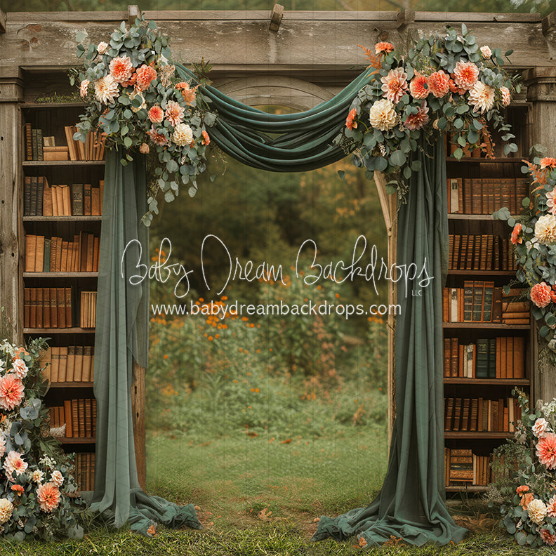 Books and Bouquet Arch (JA)