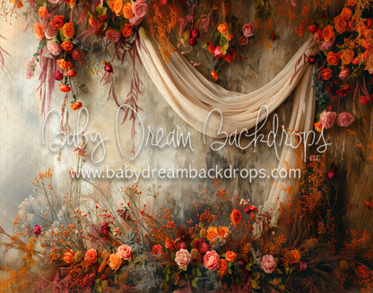 Colorburst of Autumn draped wall (MD)