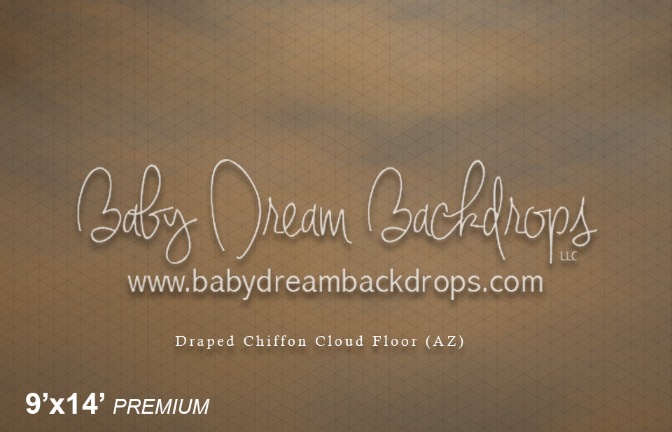 Draped Chiffon Cloud Fabric Floor (AZ)