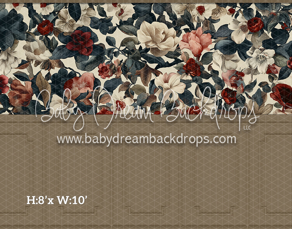 Fine Art Wallpaper Holiday Florals (Room 1 Beige) (HL)