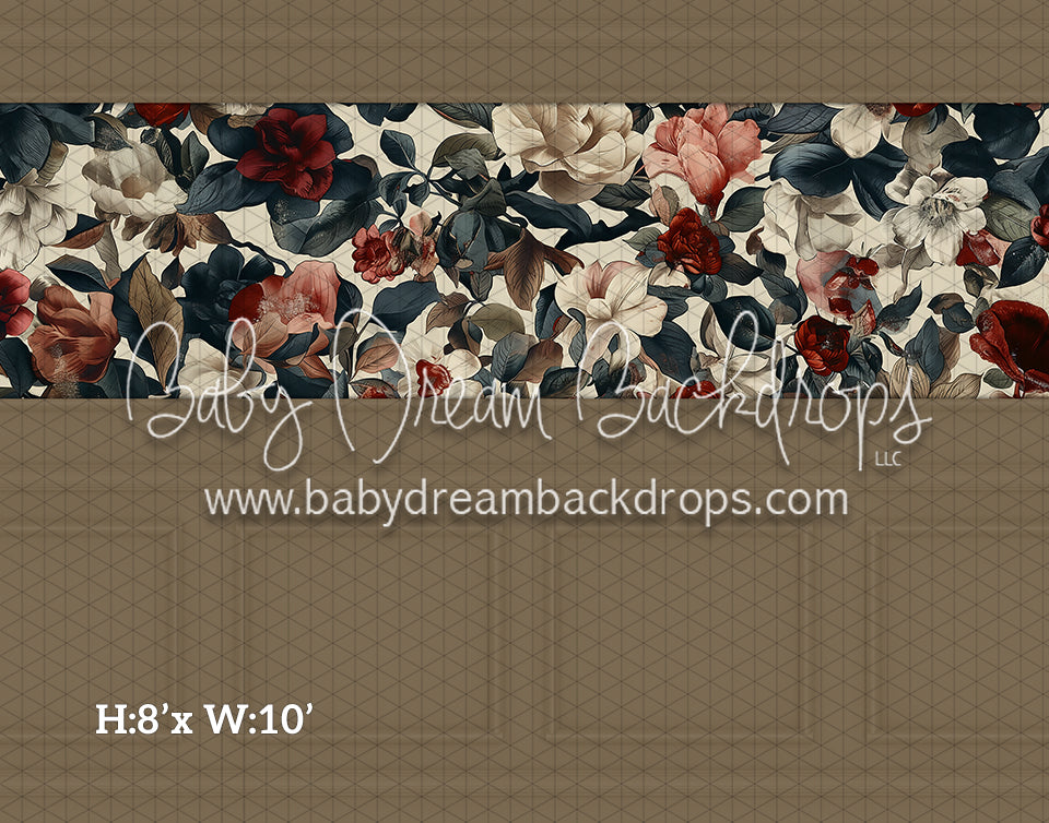 Fine Art Wallpaper Holiday Florals (Room 2 Beige) (HL)