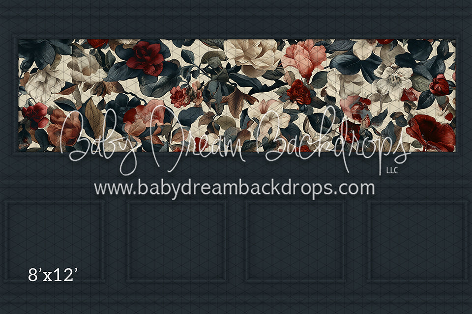 Fine Art Wallpaper Holiday Florals (Room 2 Slate) (HL)