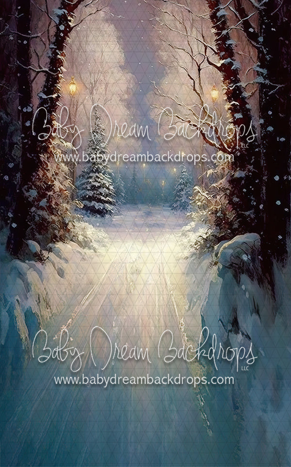 Fine Art Painted Christmas Path Sweep (MD)