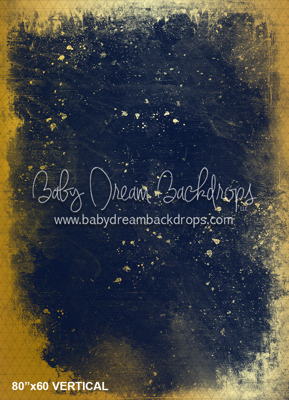 Gold Grunge in Midnight (WM)