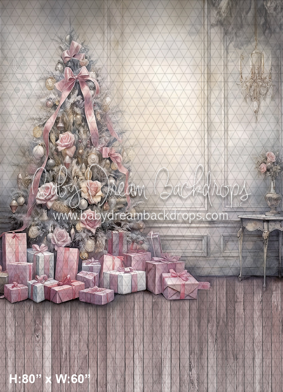 Pink Ink Wash Christmas (WM)