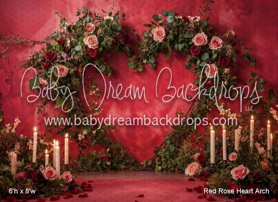 Red Rose Heart Arch (WM)