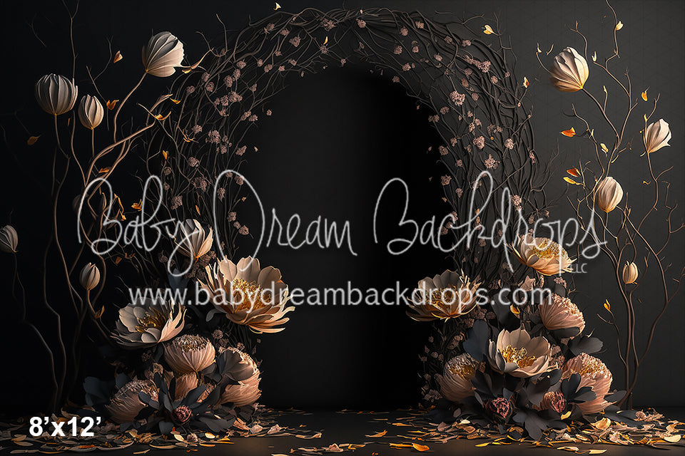 Studio Dark Floral Arch  (AZ)