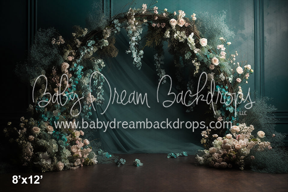 Studio Turquoise Floral Arch  (AZ)