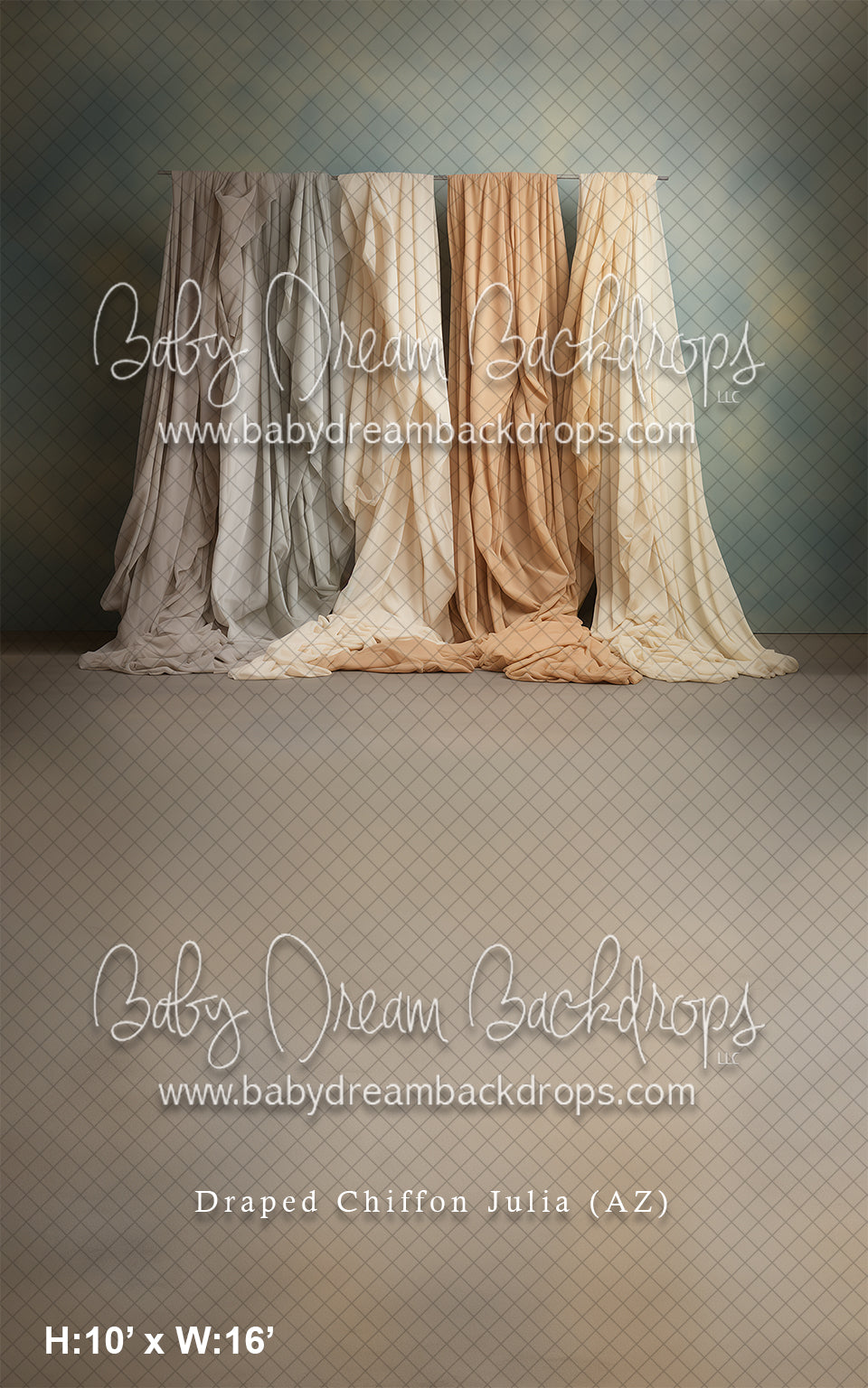 Sweeps Draped Chiffon Julia (AZ)